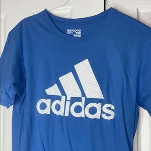 blue adidas tee